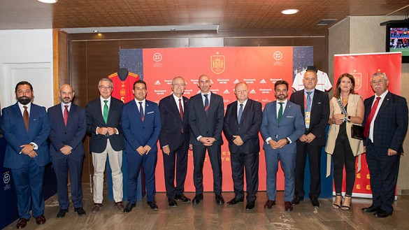 Luis Rubiales preside en Málaga el acto institucional por el España - República Checa