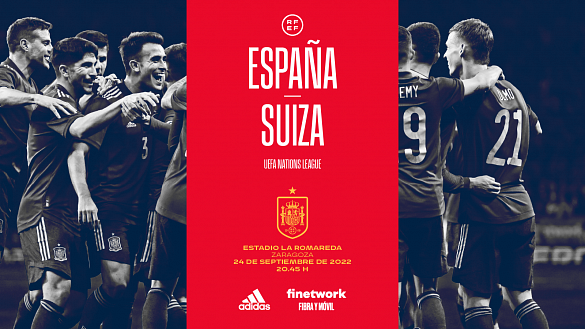 España recibe a Suiza el 24 de septiembre en Zaragoza