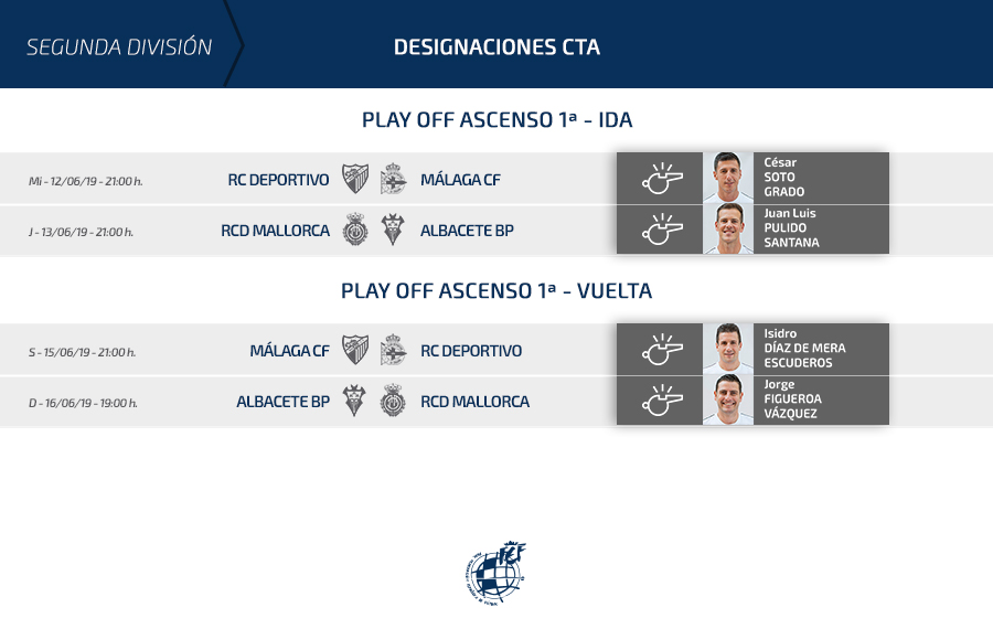 ÁRBITROS | Semifinales del a División | rfef.es