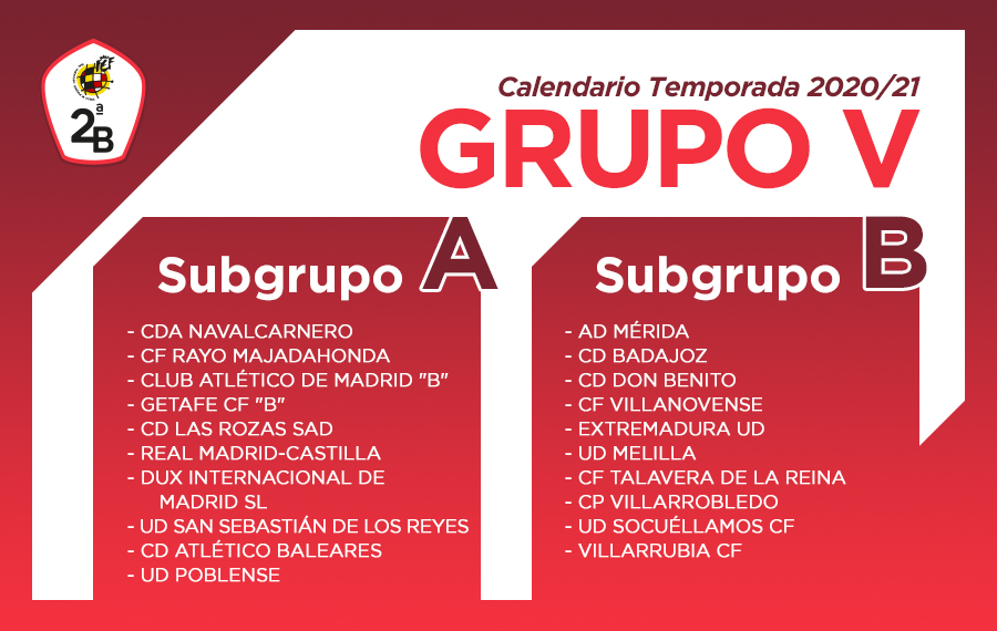 OFICIAL | Así queda dibujado el grupo V de División B | rfef.es