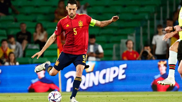 Sergio Busquets alcanzó ante Portugal los 134 partidos vistiendo la camiseta española